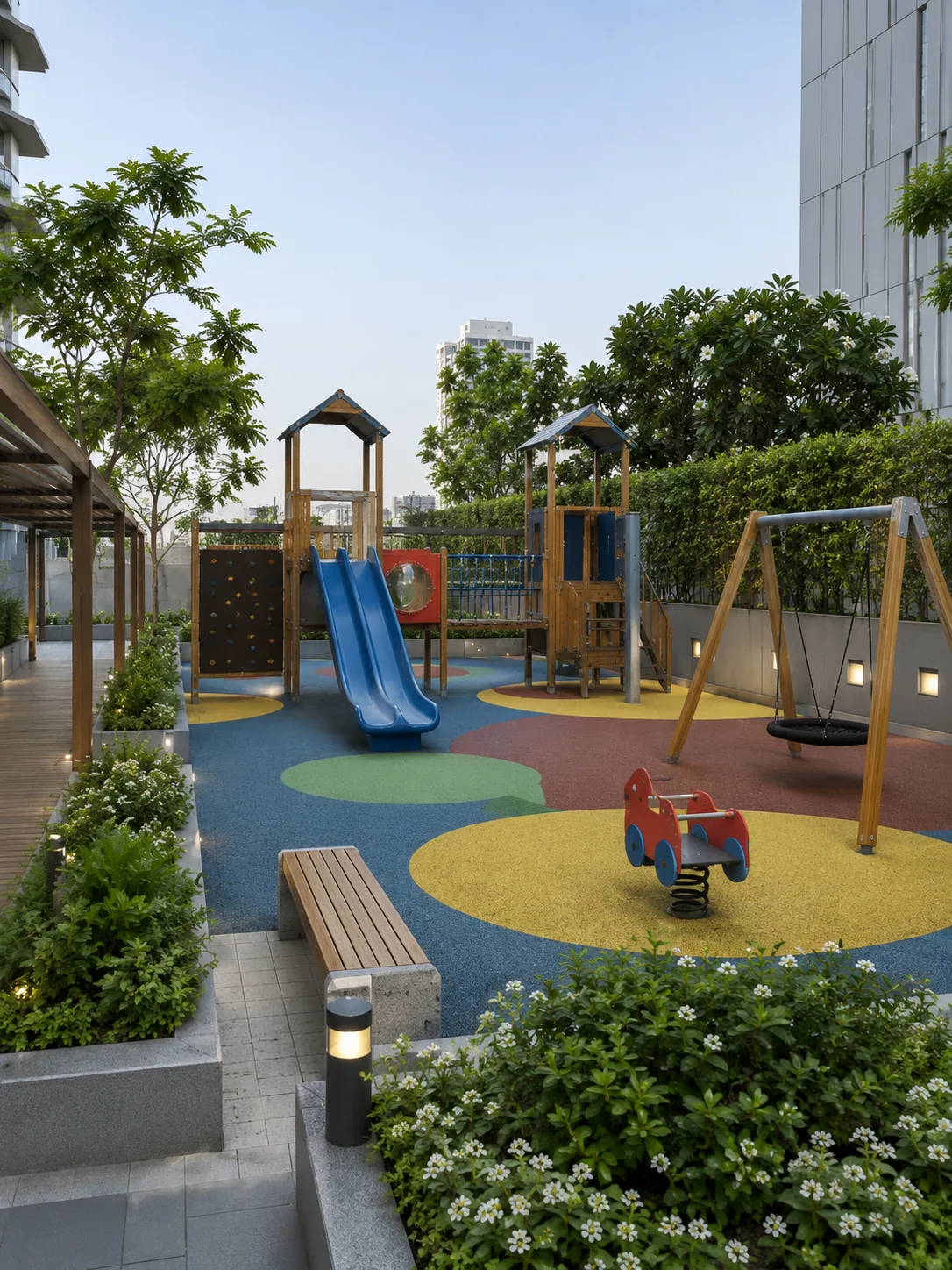 Children outdoor play area